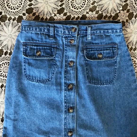 VTG Denim Skirt - Picture 2 of 6